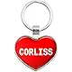 Graphics and More Metal Keychain Key Chain Ring I Love Heart Names Female C Cont - Cristina