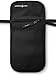 RFID Blocking Neck Stash Passport, Unisex, Black