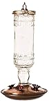 Perky-Pet 8107-2 Antique Bottle 10-Ounce Glass Hummingbird Feeder, Clear