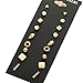Rinhoo 9 Pairs Hypoallergenic Assorted Bead Charms Multiple Stud Earring Set Women Girls Jewelry (Gold)