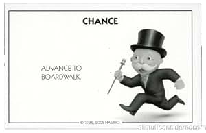 Amazon.com: Monopoly Chance Card Advance to Boardwalk - Replacement ...