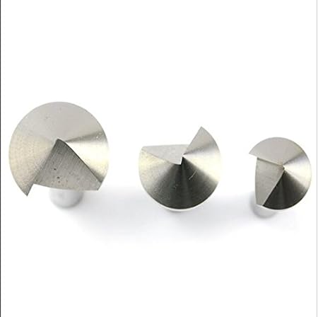 Generic 2PCS 12.4mm one blade 90 degree chamfer drill countersink drill drilling and chamfering device aluminium metal plate taper