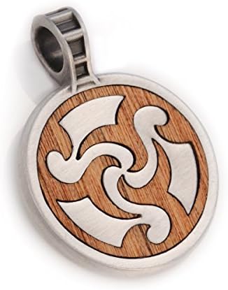Dahaka Silver Serpent God Tattoo Rosewood Mens Tribal Pendant By Bico