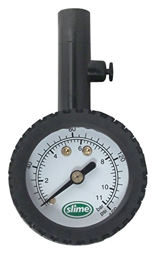 Slime 20186 High PSI Dial Gauge with Bleeder Valve