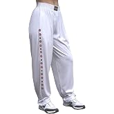 Mens/Women Baggy Workout Pants Active wear in Soft White with Our Universal Rose Gold Design