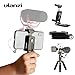 Ulanzi ST-05 All in 1 Phone Tripod Mount Adapter - Foldable Mobile Tripod Clipper Clamp with Hot Shoe/Arca-Style Quick Realease Plate Vertical Video Shooting Rig Compatible for iPhone Xs XR X Huawei