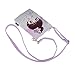 Kids Girls Cute Cartoon Princess Wallet Coin Purse Card Holder Crossbody Shoulder Bag Cellphone Pouch (Pink)