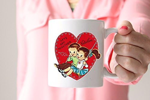 Vintage Valentine's Couples Coffee Cup