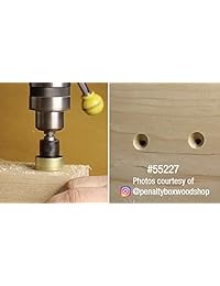 Amana Tool 55227   Avellanador con punta de carburo sin quemaduras y sin marcador de profundidad ajustable, sin óxido BB, 3 8 de profundidad x 1 8 de taladro D x 1 4 de pulgada, liberación rápida Hex SHK