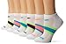 Saucony Women's 6 Pairs Performance No Show Socks, White Assorted, Shoe Size: 5-10