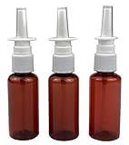 12PCS 30ml 1oz Refillable Amber Plastic Fine Mist