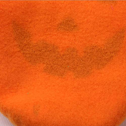YJYdada Pet Fleece, Halloween Pet Puppy Orange Pumpkin Sweatshirts Dog Clothes Costume (XS) - Thumbnail 4