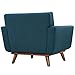 Modway  Engage Mid-Century Modern Upholstered Fabric Accent Arm Lounge Chair Azure