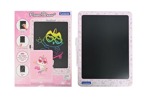 LEXIBOOK, Pizarra Electronica de Dibujo Power Draw, CRT14G
