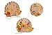 HLJgift Wooden Fruits and Vegetables Lacing & Stringing Beads Toys with Hedgehog Board for Above 3 Years Old Kids