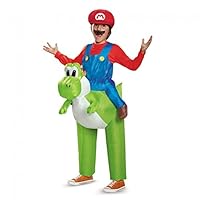 MyPartyShirt Mario Riding Yoshi Inflatable Child Costume