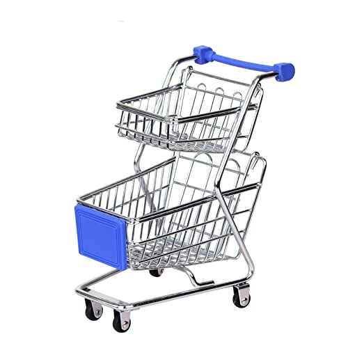 Yeooyoor Mini Shopping Cart, Mini Supermarket Shopping Cart, Metal