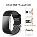 Jobese Compatible with Fitbit Charge 2 Bands, 3 Pack Soft Breathable Silicone Adjustable Sport Replacement Wristbands Compatible with Fitbit Charge 2 Bands for Women Men Large Small