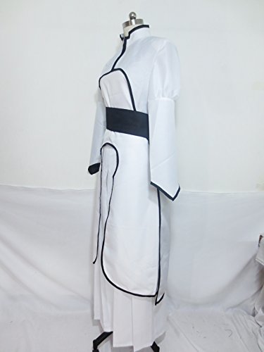 Bleach Orihime Inoue Arrancar Kimono White Cosplay Costume - Image 4