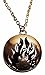 Divergent Dauntless Flames Goldtone PENDANT on 20