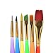 u-hoMEy 6 Pcs/Set Paint Brush Set Nylon Handle Brush Kid Watercolor Drawing Painting
