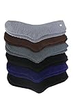 Luxury Divas Solid Colors Assorted Toasty Fuzzy 6 Pack Slipper Socks