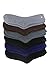 Luxury Divas Women's Solid Color Toasty Fuzzy Socks (6-Pack)