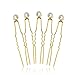 Unicra Wedding Silver Hair Pins Wedding Bridal Pearl Hair Accessories for Brides and Bridesmaids Pack of 10 (Gold)