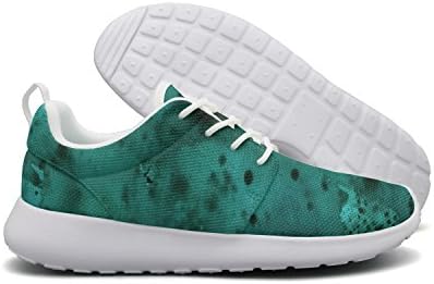 Watercolor Texture Images Fashion Print Athletic Sneakers Breathable Mesh Shoes
