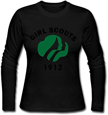 QTHOO Women's Girl Scouts 1912 O Neck Long Sleeve Tee Shirt