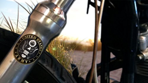 Motorcycle Fork Decals stickers - Seal of the US Army - 2pc set - for Harley Davidson Chopper bobber & all motorcycles