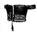 Creabygirls Womens Cute Off The Shoulder Crochet Lace Up Crop Top (Black, L)