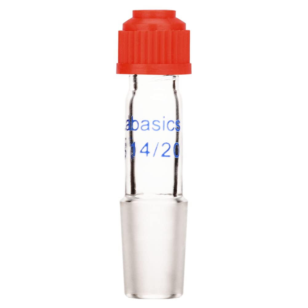 Labasics Thermometer Inlet Adapter with 14/20 Inner Joint, 80mm Height, for Distillation Apparatus (19/22 Joint)