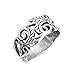 CloseoutWarehouse Sterling Silver Acacia Leaves Filigree Ring (Sizes 2-15)