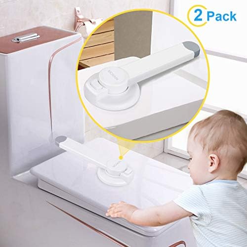 McKain Toilet Locks Child Safety Bathroom Baby Proof Toilet Lid Lock