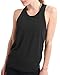 Womens Workout Yoga Tops Open Back Shirts Tie Back Tank Tops with Adjustable Fit