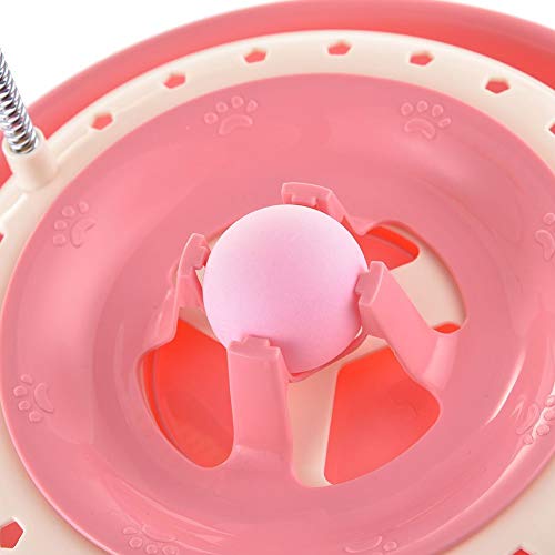 iHOO Cat Interactive Turbo Track Ball Toys Catch The Mouse Exercise Scratcher Roller Turntable Kitten Sway Toy Mental Physical Exercise Amusement Pet Supplies