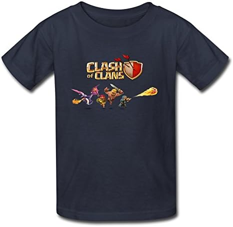 SOI Kids Tees Clash Of Supercell Clans Size S Navy