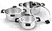 The Ozeri 6-Piece Stainless Steel Inductive Pot Set with Straining and Hands-Free Glass Lids