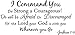 I Command You Vinyl Quote Wall Decal Joshua 1:9 God Scripture Bible Word