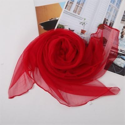 BXSBH-Winter EssentialsDuring the spring and autumn Korean version of the summer long wild pure color really closely scarf mulberry silk scarf shawl winter low of 100180cm big red