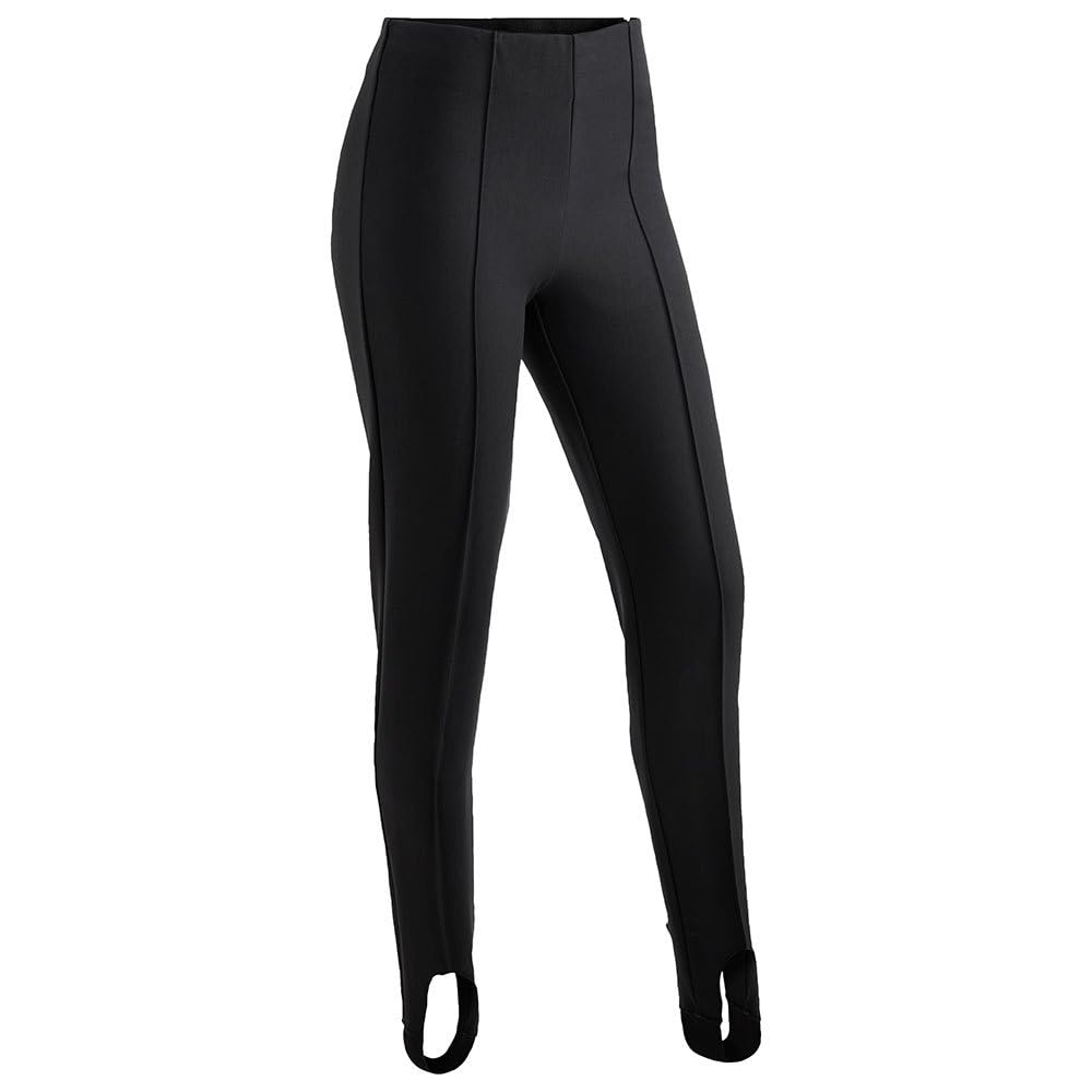 Maier Sports Sonja, Enganliegende Damen Skihose, Wasserabweisende Softshell Schneehose, Stretchmaterial mit klassischem Steg, PFC-frei, Schwarz, 24