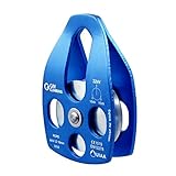 GM CLIMBING 32kN UIAA Certified Large Rescue Pulley Single/Double Sheave with Swing Plate CE/UIAA