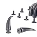 RUBYCA 20 Sets 21mm Black Gunmetal Cat Claw Studs and Spikes Metal Screw Back Leather-Craft DIY