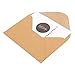 Juvale Plain Brown Mini Gift Card Holders - 4.1 x 2.75 In, 100 Pack, Brown Paper - Wedding Envelope - Business Envelope with Water-Activated Seal