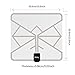 Wsky 60-100 Miles Transparent Digital HDTV Antenna - Best HDTV Antenna Indoor - Upgraded Silver Paddle Extremely High Reception - Support 1080P 4K Super Fun and Free for Life!