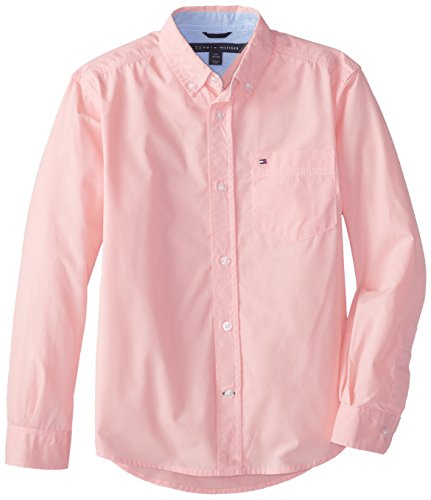 UPC 666980202140, Tommy Hilfiger Big Boys&#39; Long Sleeve Classic Woven, Pink Lemonade, X-Large