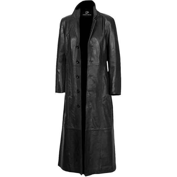 Amazon.com: Classic Closet Women's Long Leather Trench Coat