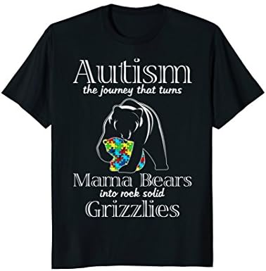 Autism The Journey That Turns Mama Bears T-Shirt