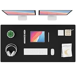K KNODEL Leather Desk Mat, Extra Large Office Desk